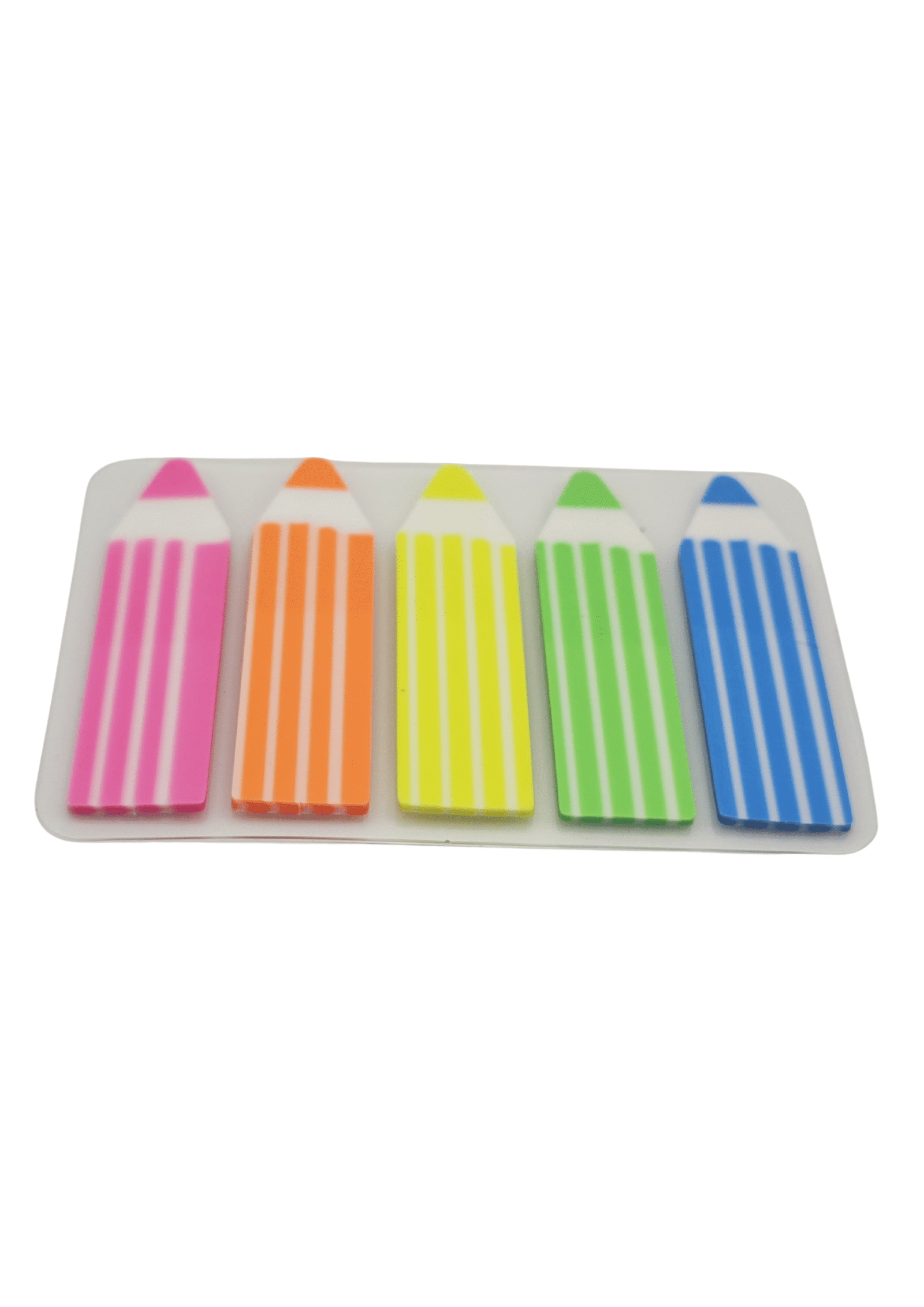 Notas Adhesivas con Forma de Lápiz – Pack de 5 colores